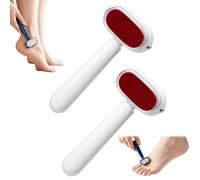 Dual-Sided Foot Callus Remover, Manual Foot Scraper，B,2PC | Replaceable Stainless Steel Blade Scraper With 2 Replacement Heads,Portable Foot File Callus Remover for Dry Dead Skin