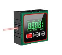 Dual Sided Laser Level Angle Measuring Instrument, Woodworking Level Box, Durable Woodworking Equipment, Four Sided Strong Magnet, Stain Resistant