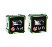 Dual-Sided Magnetic Digital Angle Finder with Electronic Laser, USB-C Rechargeable,High-Accuracy Digital Level, LCD Display, Auto Shut-Off, for Woodworking, Metalworking & DIY (2Pc- with laser)