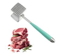 Dual-Sided Meat Tenderizer Hammer with Non-Slip Grip -Restaurant -Grade Steak Mallet for Beef,Chicken & Schnitzel -Meat Pounder(268g) - Smooth & Textured Heads