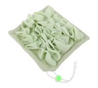 Dual Sided Shower Scrubber Cloth with Soap Pocket for Travel | Pe and Loop Fabric, One Side Scrubs, Bath Flower Side, Green, Men and Women Use