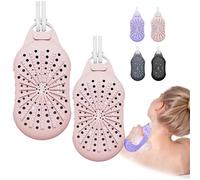 Dual-Sided Silicone Bar Soap Scrubber Pouch,Quick-Dry Exfoliating Silicone Travel Soap Bag Exfoliating Soap Bag Case 2-in-1 Soap Saver Bag (2pcs Pink)
