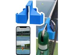 Dual-Sided Tennis Net Phone Camera Mount Clip Smartphone Camera Holder for Match Recording, Portable Anti-Shake Fence Phone Mount for Game Recording, Training Analysis And Live Streaming14x9.5x16cm