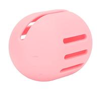 Dual-Sided Ventilated Silicone Makeup Sponge Holder - Soft Storage Case, Khaki, Travel-Ready (Pink)