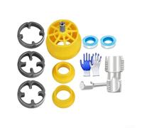 Dual Size PVC Pipe Threader Kit for 4 Point and 6 Point Pipes Designed to Enhance Plumbing Efficiency with Build and Electric Drill Compatibility