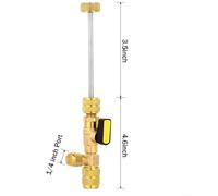 Dual Size Valve Design(C) Remover Wrench in 5/16 1/4 Carbon Steel for HVAC Installer Gadget for Air Conditioning Line Repair with R22 with R134A R410A R32 Systems Compatible Antislip Knob Core