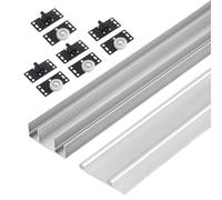 Dual Sliding Door Track Kit, Invisible Rail for Closet & Cabinet Doors, Perfect for Wardrobes & Display Cabi, Easy Installat, Smooth, Space-Saving Solut.