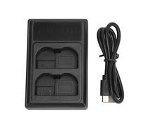 Dual Slot Camera Battery Charger with LCD Display, Micro USB for EN EL15 EL15A Batteries - Reliable Safety Features, Portable Design for Travel