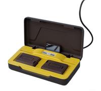 Dual Slot Camera for battery Charger for Sony NP-FG1 NP-BG1 Dual | Charges two NP-FG1 or NP-BG1 batteries at once, saves time, boosts efficiency