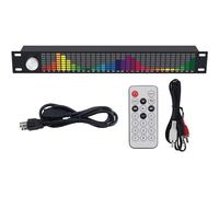 Dual Spectrum Audio Equalizer, Digital Equalizer, Dual Channel 15-Band Equalizer Home Audio with Built-in 6 sets of fixed sound effects and transposition processing, Real Time Frequency Level Display