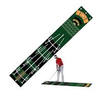 Dual Speed Golf Carpet Putting Mat Premium Thick Smooth Practice Rug