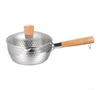 Dual Spout Frying Pan 20cm Drip Free Design(18cm) | Tri-ply style conduction, for rapid even heating, 22cm capacity, works on all hobs including induction