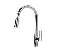 Dual Spout Kitchen Water Filter Pull Out Sink Mixer Faucet for Pure Drinking Water G9/16 Connector Compatible Easy Installation Stylish Design