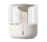 Dual Spray USB Humidifier with 6 8L Tank Night Light and Digital Display for Long Duration Indoor Humidification (Beige)