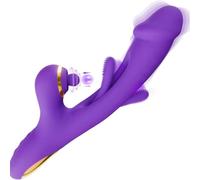 [Dual Stimulation] Silky Silicone Heated Women's Vibrator - Clitoral Suction & G-Spot Massager, Rechargeable Dual Pleasure Toy,Dildo Vibrabrater Adult Sex Toy Woman Clitorious Sucker Tongue Sex Toys.