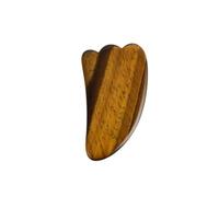 + Dual Stone Set: Tiger Eye + Jade 2-in-1 Roller & Gua Sha Tool May Help Promote Relaxation Cooling Stone Therapy Includes Velvet Storage Pouch