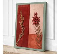 Dual Studies Botanical Canvas Wall Art Print 18x12 Inch