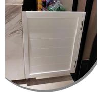 Dual-Swing Cafe Doors - 16" to 36" Two-Way Kitchen Partition Doors for Bar & Hallway, Water-Based Paint Finish, Elegant White, Perfect for Entrances (W55xH80cm/21.6x31.5)