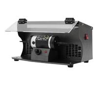 Dual Switch Polishing Grinder with Dust Collector, Two Mounting Shafts, Variable Speed Bench Electric Polisher for Jewelry