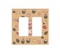 Dual-Texture Roman Frame Switch Plate - Premium Pc Wall Switch Cover with Full-Panel Embossed Print, Heavy-Duty 100°c Heat & Fade Resistant Design for Residential & Commercial Use