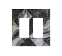 Dual-Texture Roman Frame Switch Plate - Premium Pc Wall Switch Cover with Full-Panel Embossed Print, Heavy-Duty 100°c Heat & Fade Resistant Design for Residential & Commercial Use