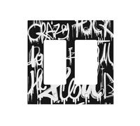 Dual-Texture Roman Frame Switch Plate - Premium Pc Wall Switch Cover with Full-Panel Embossed Print, Heavy-Duty 100°c Heat & Fade Resistant Design for Residential & Commercial Use