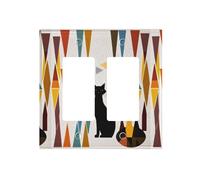 Dual-Texture Roman Frame Switch Plate - Premium Pc Wall Switch Cover with Full-Panel Embossed Print, Heavy-Duty 100°c Heat & Fade Resistant Design for Residential & Commercial Use