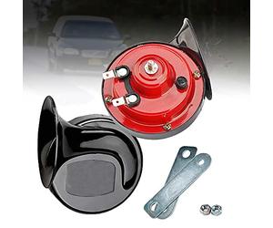 Dual Tone Car Horn,2Pcs 110DB Super Loud Train Horn Air Horns 12V Waterproof Double Horn Raging Sound Electric Snail Horn For Car Motorcycle Bikes Truck And Boats