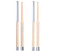 Dual-Tone Creamy Eyeshadow Pencil Set with Metallic Shimmer - Precision Tip for Multi-Dimensional Brightening & Sculpted Glow, Long-Lasting Waterproof Formula, Light Champagne and Rose-Gold Shades,