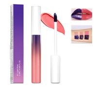 Dual-Tone Liquid Lipstick With Purple Pink Gradient - Matte Lip Stain Gloss Kit In Light Pink, Waterproof Non-Sticky Finish, Long-Wearing Lip Glaze Tint For Women, 2.5ml #1 Shade