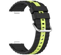 Dual-Tone Silicone Sport Band Adjustable Strap For Watch Fit 3/4 Sweat-Resistant Fitness Accessory Silicone Wristband Accessory