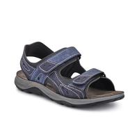 Dual Touch-Fasten Sandals - Navy Size 10