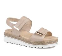 Dual Touch-Fastening Sandals - Beige Size 4