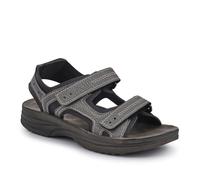 Dual Touch-Fastening Sandals - Grey Size 11