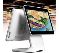 Dual Touch Screen POS System, 15.6''+13.3'' Display, 4GB RAM 64GB SSD, Ideal for Retail, Catering, Hospitality Businesses