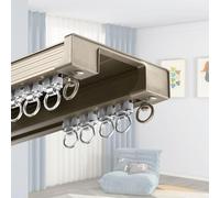 Dual Track ain RodEasy Install Aluminum Alloy Ceiling Mount 550cm Perfect for Smooth Drapery Mot Versatile Home Decor Solut Color A