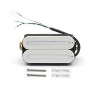 Dual Track Ceramic Pickup Electric Guitar N 10K/B 16K Or Single Coil Converter Bk(White Bridge)
