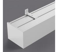 Dual Track Curtain Box Baffle Rail, Three-In-One Side Installation Safeguard Privacy Room Dividers Curtain Track Border, Minimalist Design Window Curtain Boxes