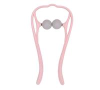 Dual Trigger Point Neck Massager Shiatsu Neck Massager Portable U Shaped Design for Deep Tissue Relief Pink