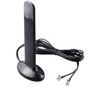 Dual TS9 Antenna 12dBi 4G/LTE/5G Magnetic Base 700-5900MHz Omni Antenna with Cable(2M/6.56FT) for AT&T Netgear Nighthawk M5 / MR5100, M1 / MR1100, Velocity 2, Verizon Jetpack 8800L MiFi Hotspots