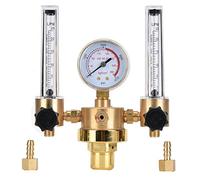 Dual Tube Argon Regulator Argon Mig Tig Meter Gas Regulator Gauge Welding Gas Cylinder G5/8 Male Thread for Welding(WX-562-5/8 Male Thread)