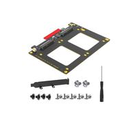 Dual U.2 to PCIe 4.0 X8 Adapter Card Riser U.2 SFF-8639 Adapter Supports 2 X U.2 SSD Compatible with Win8/10/11 Linux