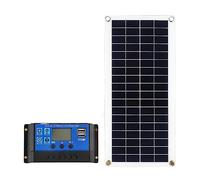Dual USB 300W 12V Solar Panel Kit CompleteSolar Charge Controller Cell for RV Camper Charger Outdoor Supply Easy Installation(30A Controller kit)