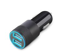 Dual USB Car Charger, 2.1A Output, Charger for Smartphone/Tablet/Dashcam, Black