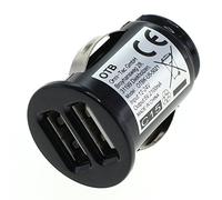 Dual USB car charger adapter 2,1A TINY Black