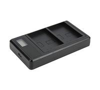 Dual USB Charger, LP E5 Smart Battery Double Charge with LCD Display Screen, Type C Interface, Support Mobile Power Charging, Indoor Socket Charging