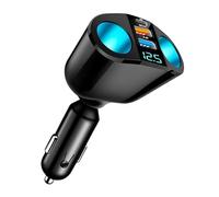 Dual USB Cigarette Lighter Charger 12V/24V, USB Type C Fast Charger PD 20W/QC3.0 2.4A, 120W Cigarette Lighter for iPh-One, IP-ad, Android, GPS, Dash Cam, Tablet, Multifunctional Quick Charge