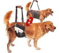 Dual-use Dog Lift Rehab Hareness Canine Sling for Large Pooch Rear Legs and Hip Support,Adjustable and Soft Brace Strap for After ACL Surgery, Helps Senior, Injured and Disabled K9