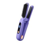 Dual Use Portable Hair Straightener - Cordless Hair Straightener, Cordless Portable Hair Straightener Brush | Anti Scald Straightener Comb, Portable Straightener Brush to Go, Hair Straightener 2 e