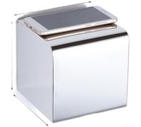 Dual Use Toilet Roll Holder Fits Folded Tissues Compact(A)